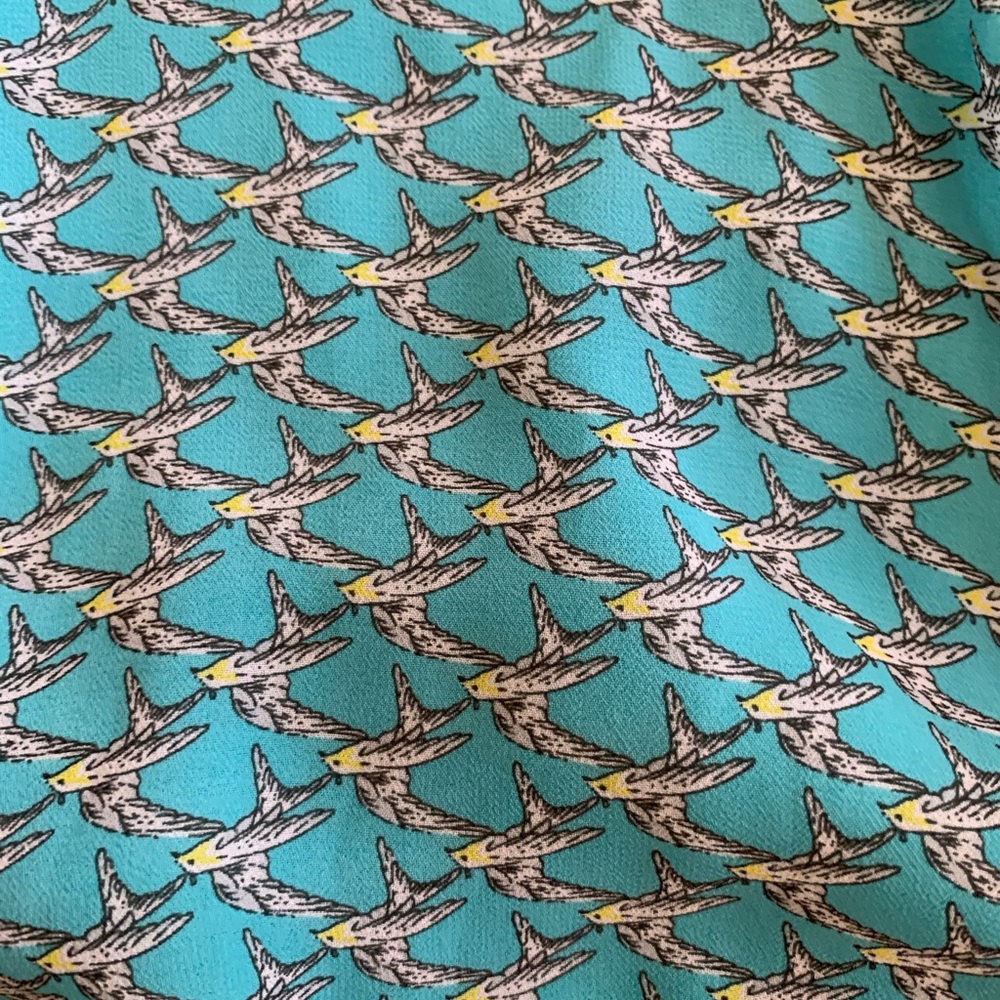 Bird print dress